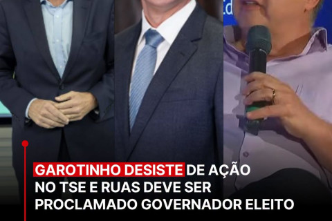 ELEIÇÃO NO RIO | Anthony Garotinho (Republicanos) apresentou, na tarde desta segunda-feira (5), pedido