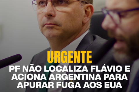 FLAVIO BOLSONARO FUGIU  - A PF verifica registros nos postos oficiais de fronteira