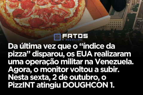 O SERVIÇO DE MONITORAMENTO DE ENTREGA DE PIZZA NA CASA BRANCA  MOSTRA