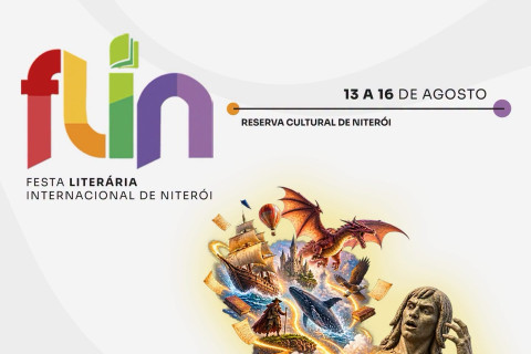 O Arariboia está encantado com o fantástico mundo da FLIN! ✨🧙