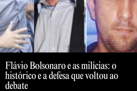 Afinal, Flavio Bolsonaro é Miliciano ou é defensor da Milicia ???